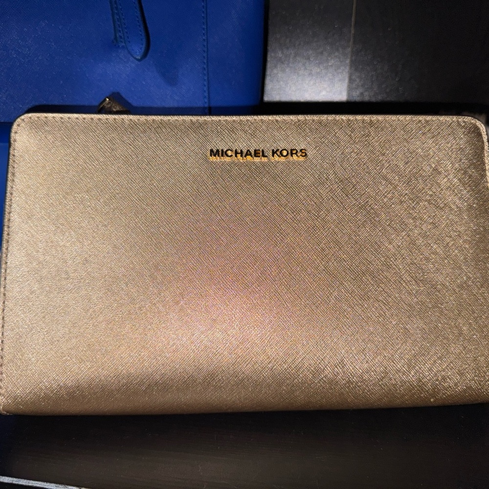 Michael Kors Metallic Gold Crossbody